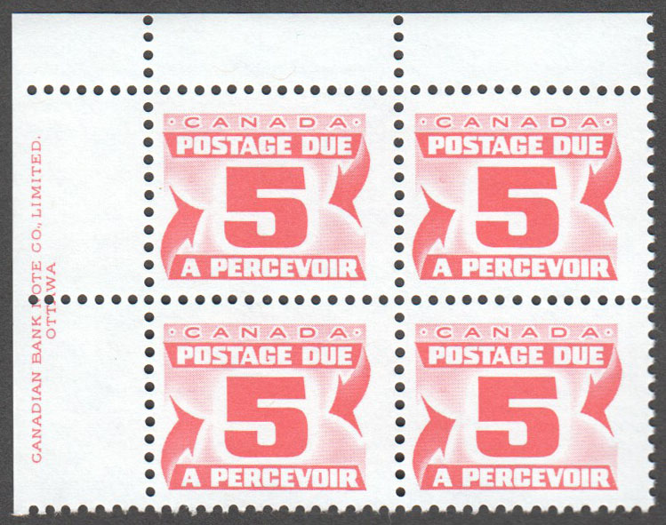 Canada Scott J32 MNH PB UL - Click Image to Close